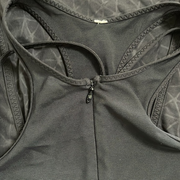 Lululemon Pedal Pace Zip Front Mesh Tank - Picture 6 of 7
